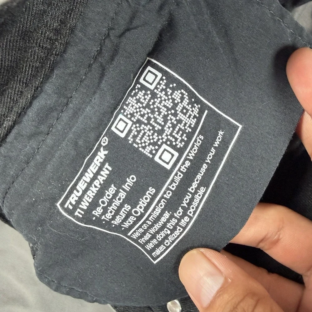 Truewerk T1 Werkpants Mens 44x30 Gray Technical Work Cargo Pants Carpenter EUC
